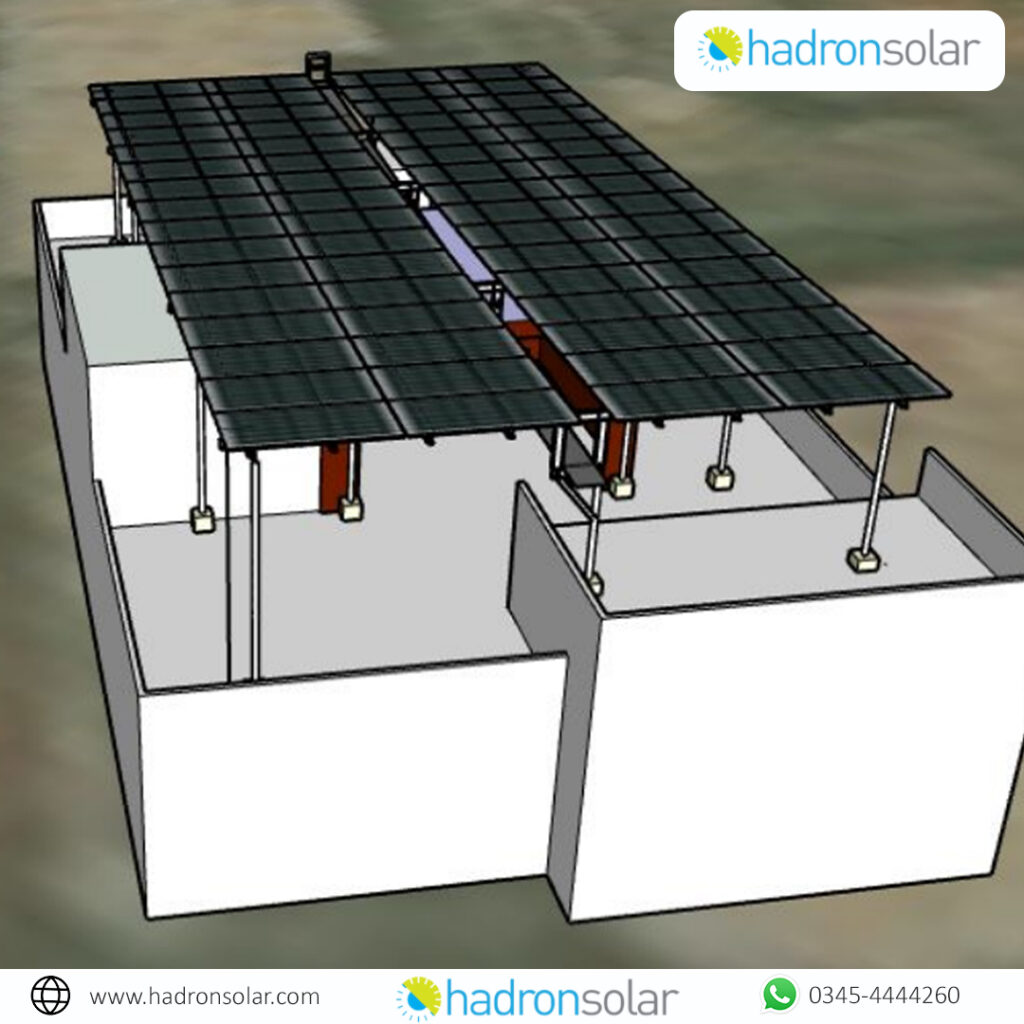 35 kW On-Grid Solar System Installed with Elevated Walkway Structure ...
